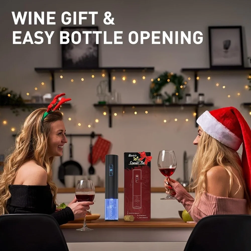 Electric Wine Opener Set with Accessories - Picture 7 of 8